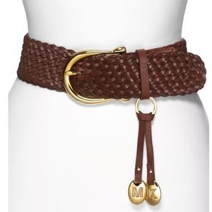 Michael Kors Women's Braided Leather Belt
